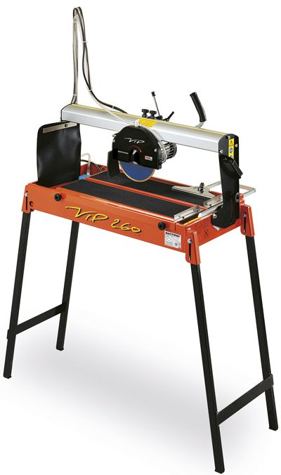 VIP260 tile saw  with stand, 200mm blade 650mm table 1.0Kw