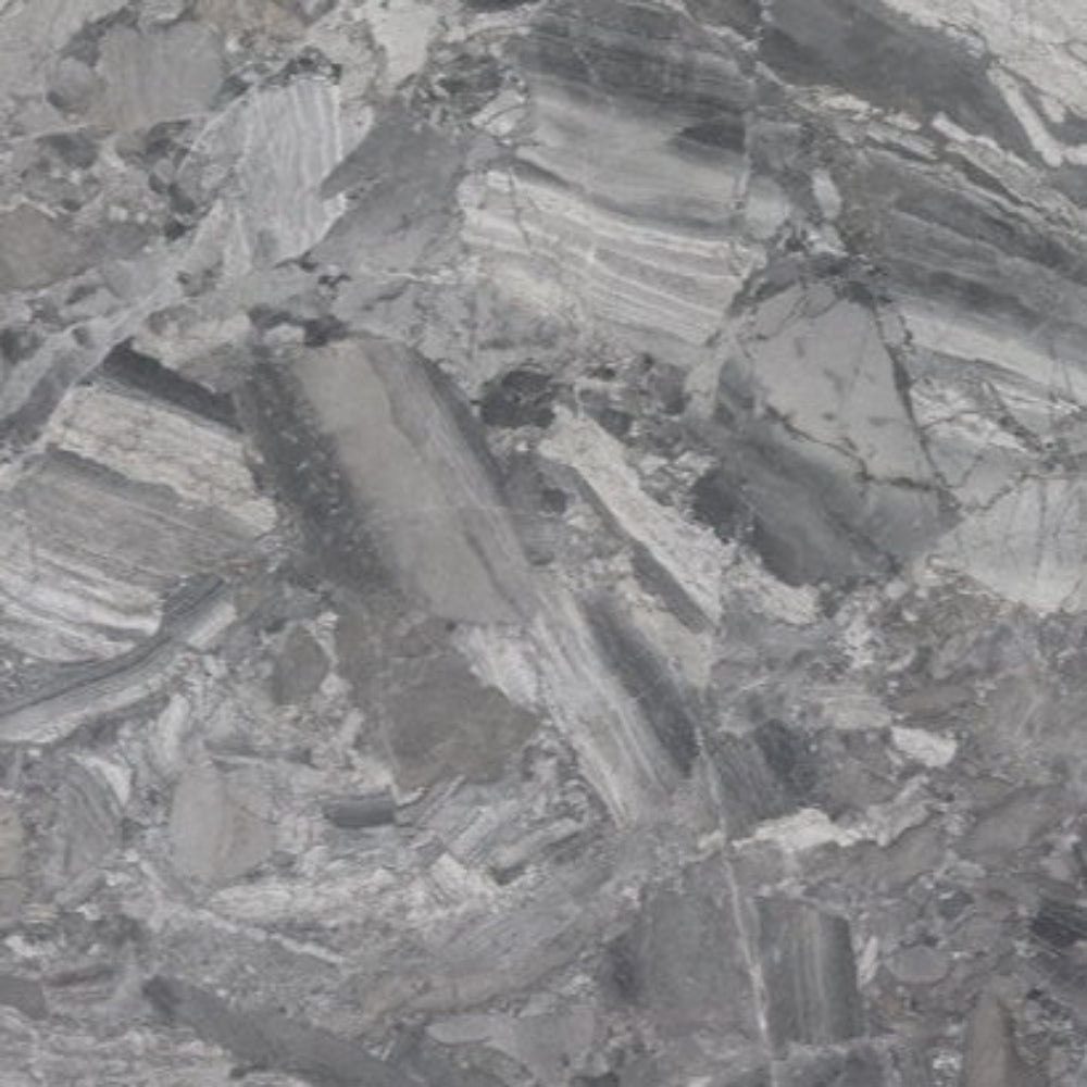 Breccia Silver 20mm honed marble