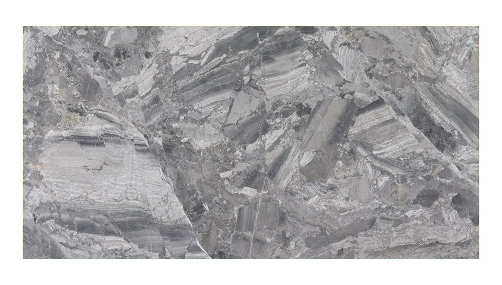 Breccia Silver 20mm honed marble