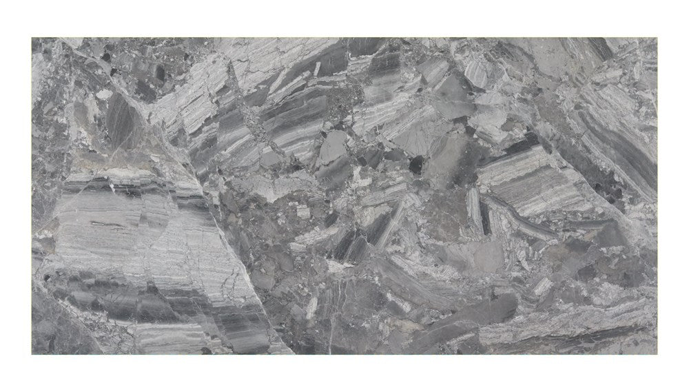 Breccia Silver 20mm honed marble