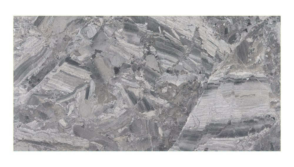Breccia Silver 20mm honed marble