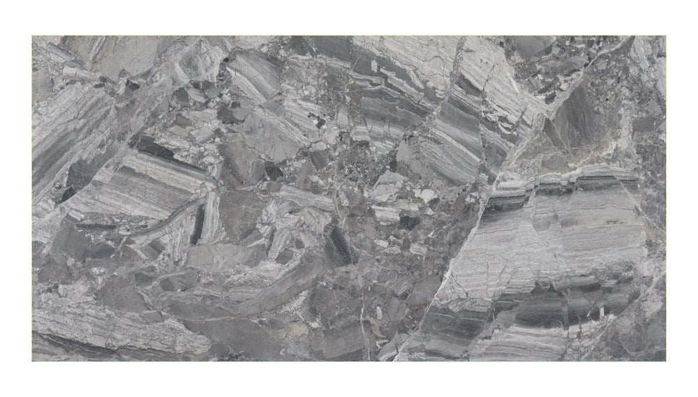 Breccia Silver 20mm honed marble