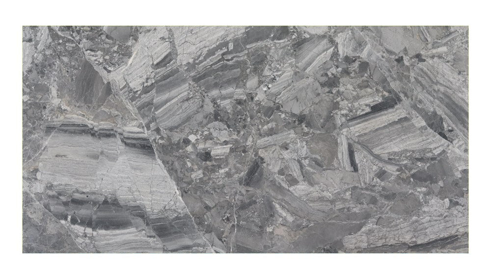 Breccia Silver 20mm honed marble