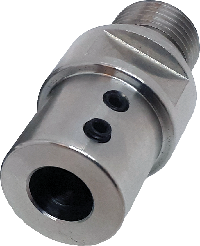Diamond Pin Drill Adaptor from 12.7mm round shank to R1/2 Thread