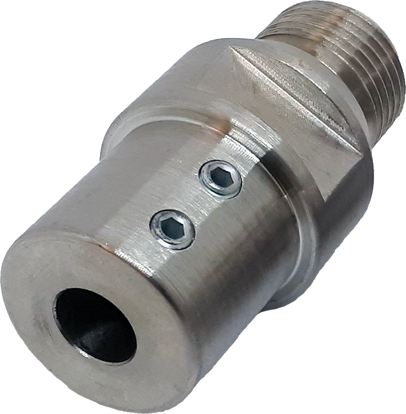 Diamond Pin Drill Adaptor from 10mm round shank to R1/2 Thread