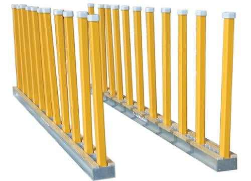 Aardwolf slab rack post 50x50x5-1600mm (Includes rubber cap)