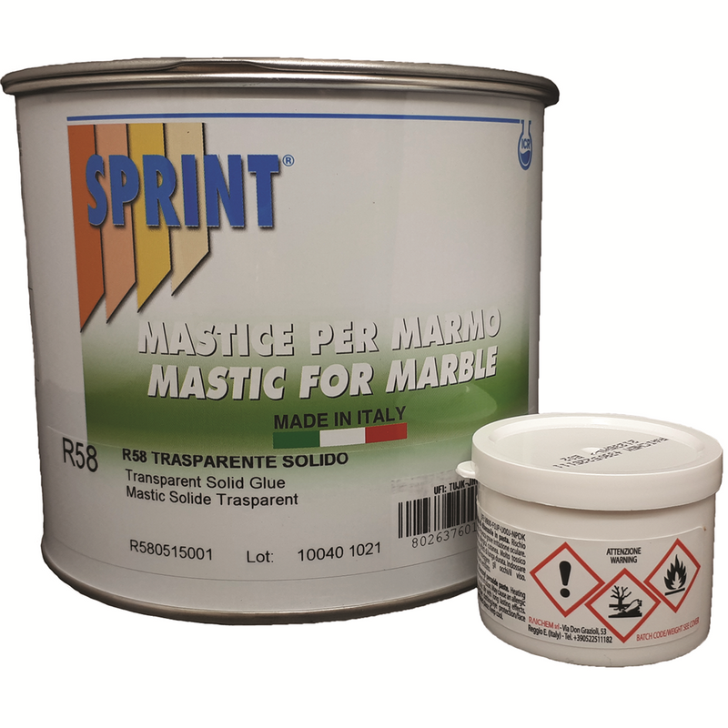 Sprint R58 Transparent Solid Glue with C10 hardener