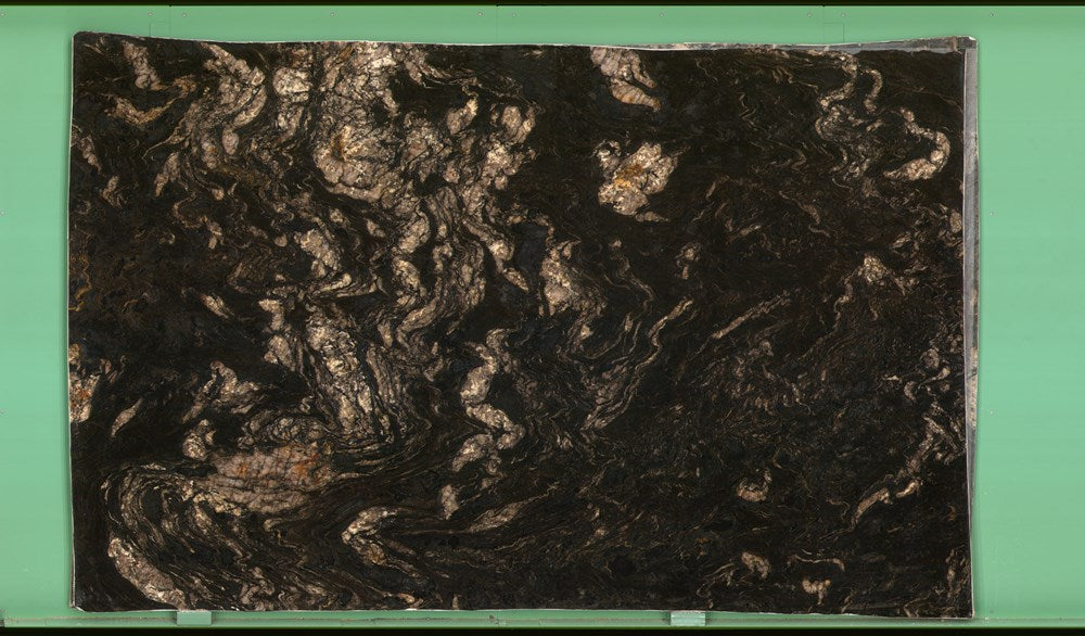 Titanium Gold 20mm leathered granite
