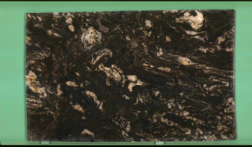 Titanium Gold 20mm leathered granite