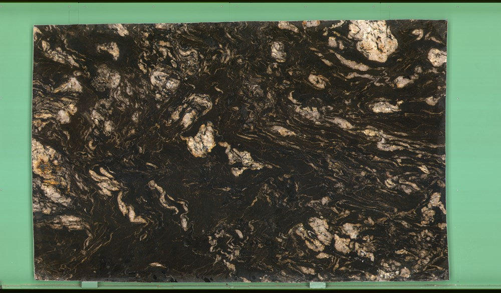 Titanium Gold 20mm leathered granite