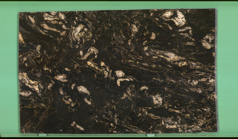 Titanium Gold 20mm leathered granite