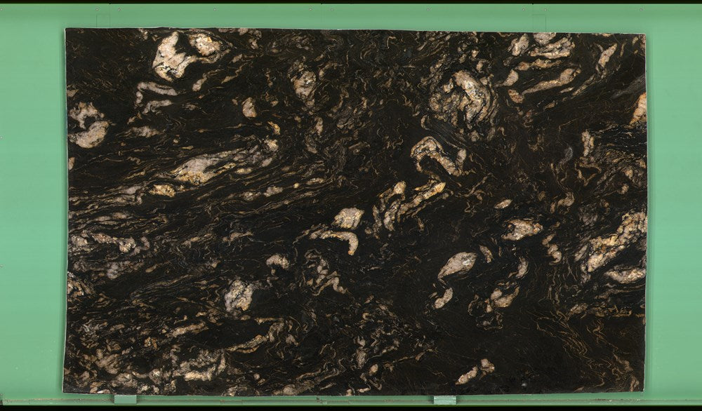 Titanium Gold 20mm leathered granite