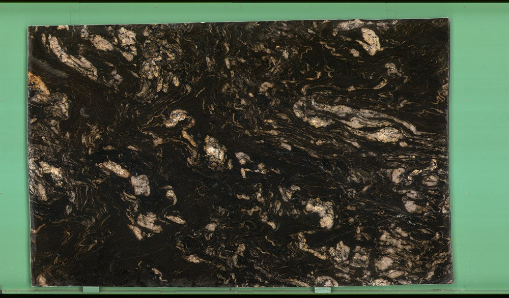 Titanium Gold 20mm leathered granite