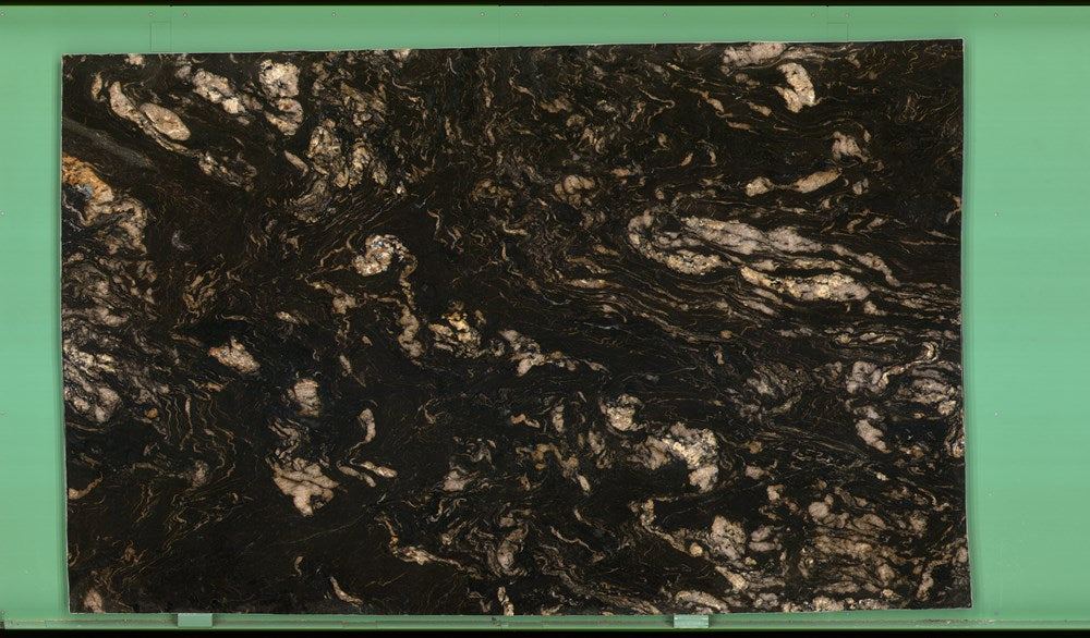 Titanium Gold 20mm leathered granite