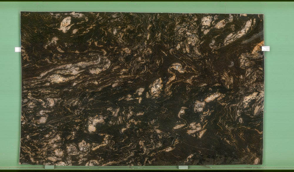 Titanium Gold 20mm leathered granite
