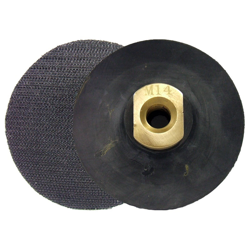 Flexible Rubber backing pad 100mm  M14