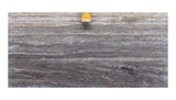 Black Travertine 18mm honed & unfilled