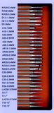 Diamond contour tools 30pc set 3mm
