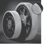 Crystalite Diamondback  Aggresive Wheel, #100, 6bore to 3/4,5/8 to1/2.