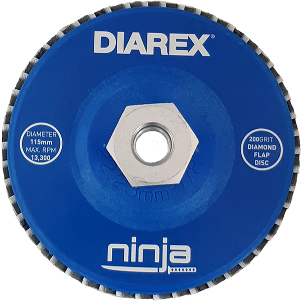 DIAREX NINJA Diamond FLAP Disc 115mm M14 thread